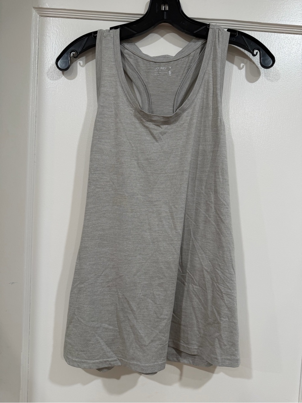 Jockey Light Gray Racerback Tank Top